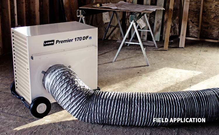 DIESEL HEATER IN HOME CONSTRUCTIONSITE